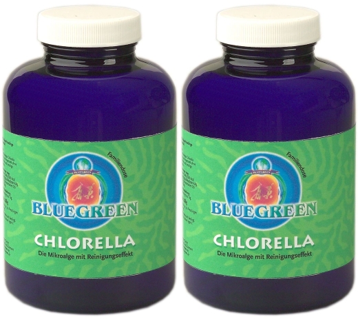 2 x Chlorella Tabletten Bluegreen 1150 Stck