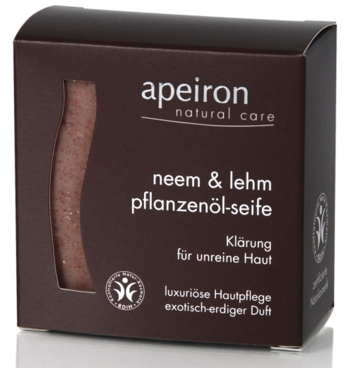 Apeiron Neem und Lehm Pflanzenl-Seife 100g