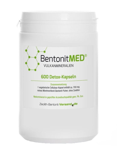 BentonitMED Detox Pulver Kapseln 600 Stck