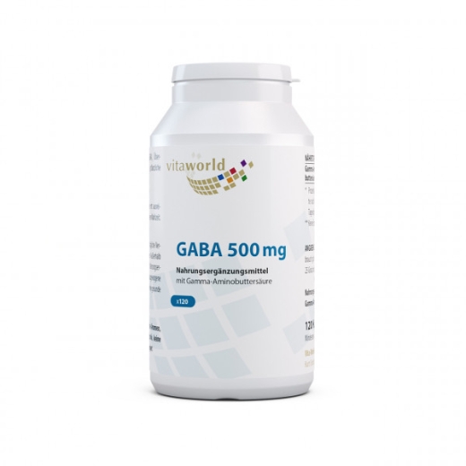 GABA 500mg 120 vegane Kapseln für Gelassenheit