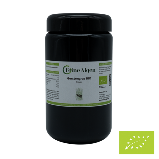 Gerstengras Pulver BIO feine-algen 70g