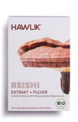 Hawlik Reishi BIO Extrakt und Pulverkapseln 60 Stck