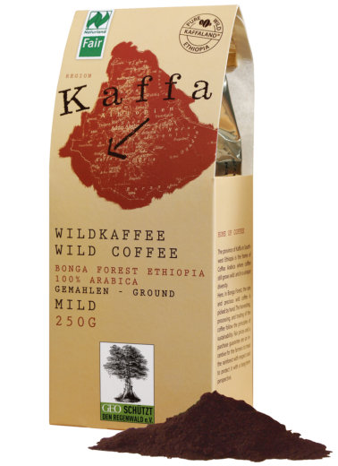 Kaffa Wildkaffee gemahlen 250g mild BIO
