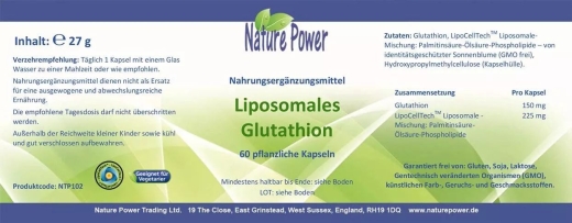 Liposomales Glutathion 3 x 60 vegane Kapseln