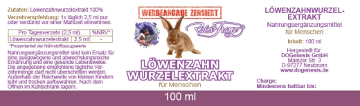 Lwenzahnwurzel-Extrakt von Robert Franz 100ml