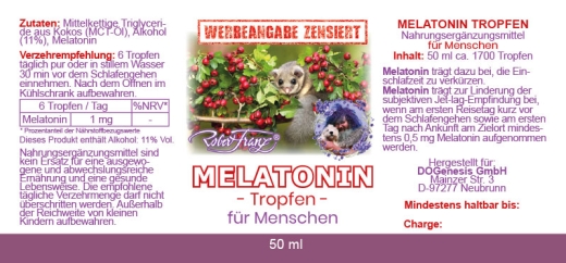 Melatonin Tropfen von Robert Franz 50ml