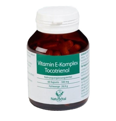 Natur Vital Vitamin E-Komplex Tocotrienol 60 Kapseln vegan
