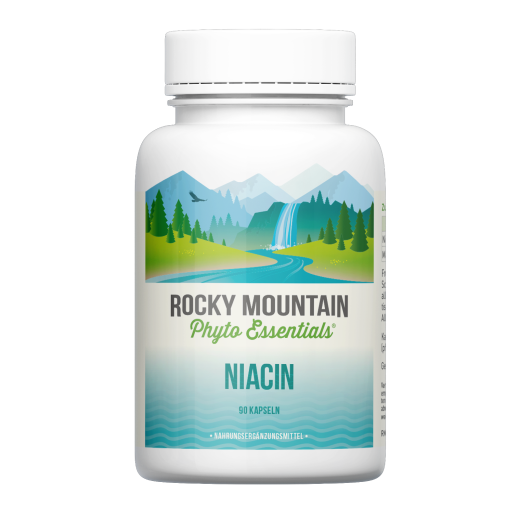 Rocky Mountain Niacin Vitamin B3 90 vegane Kapseln 100mg
