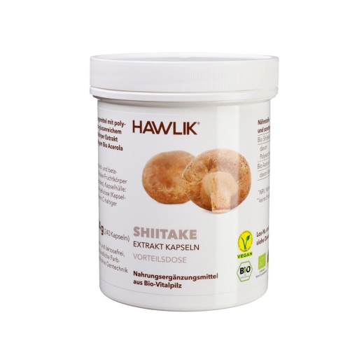 Shiitake Extrakt 240 Kapseln Hawlik BIO