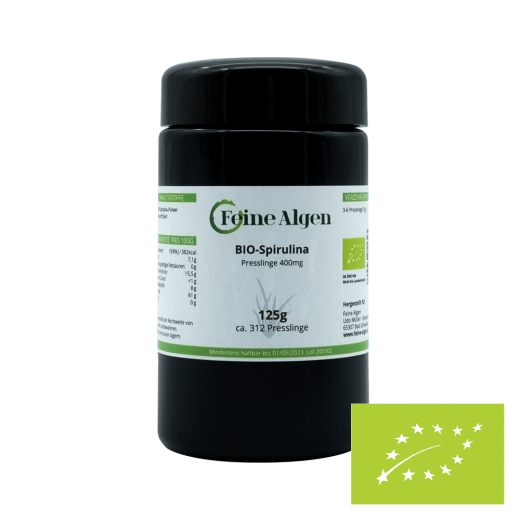 Spirulina Algen BIO 125g ca. 312 Tabletten feine-algen