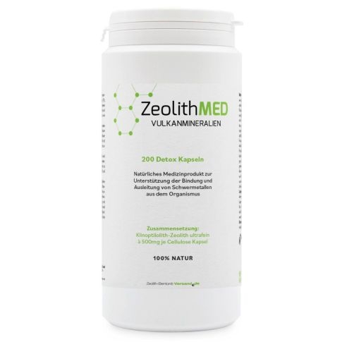 Zeolith MED 200 Detox-Kapseln ultrafein